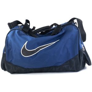 Nike Brasilia Duffle Grip Gym Travel Bag Blue